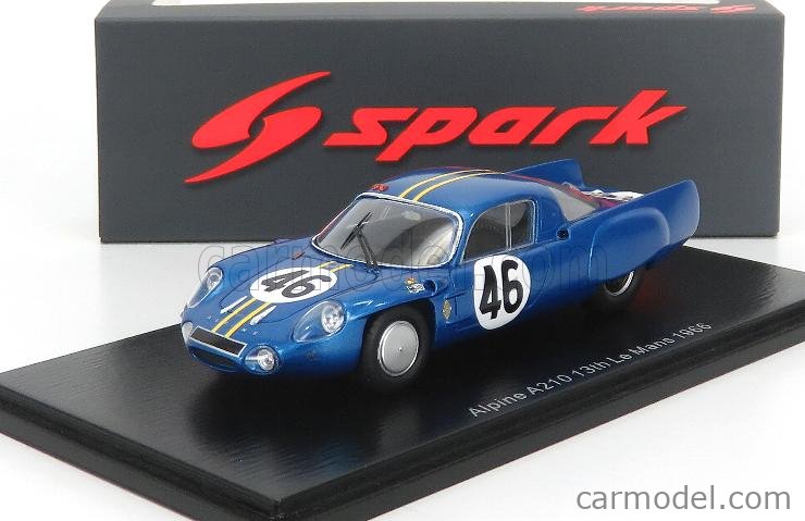MINIRACING 0193A Scale 1/43 | ALPINE A210 RENAULT N 50 12th 24h LE MANS 1969 BLUE MET