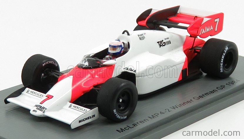 McLaren MP4-2 TAG Winner GP Germany 1984 Alain Prost Spark 1:43 S5396