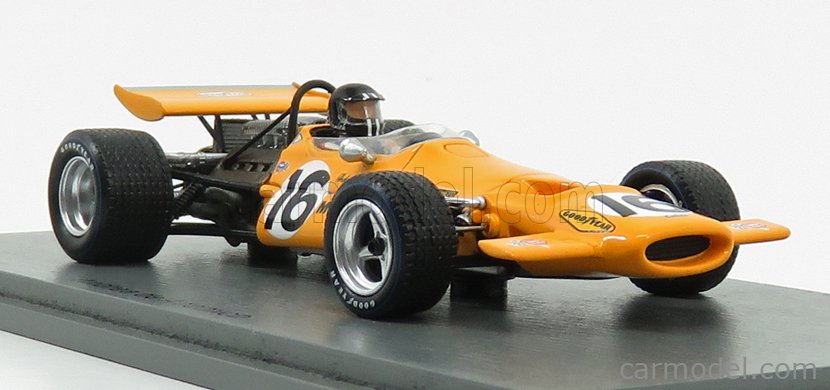 Miniature McLaren Ford V8 F1 #5 1970 Marmande 1/43 - Orange, Bois, Très Bon état