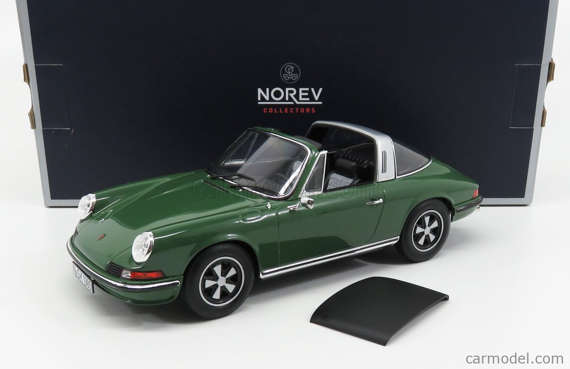 Porsche 911 s 2,4 Targa 1973 verde Green 1:18 norev 187632 