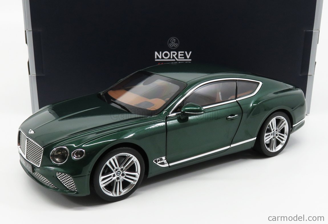 NOREV 182782 Scale 1/18 | BENTLEY CONTINENTAL GT 2018 GREEN MET
