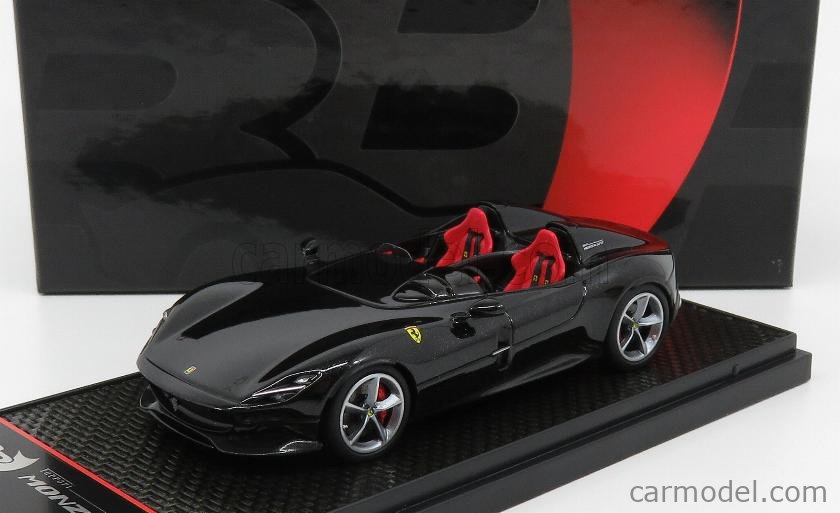 Ferrari Monza Sp2 2018 New Black Daytona Met BBR 1:43 BBRC221A Modellbau