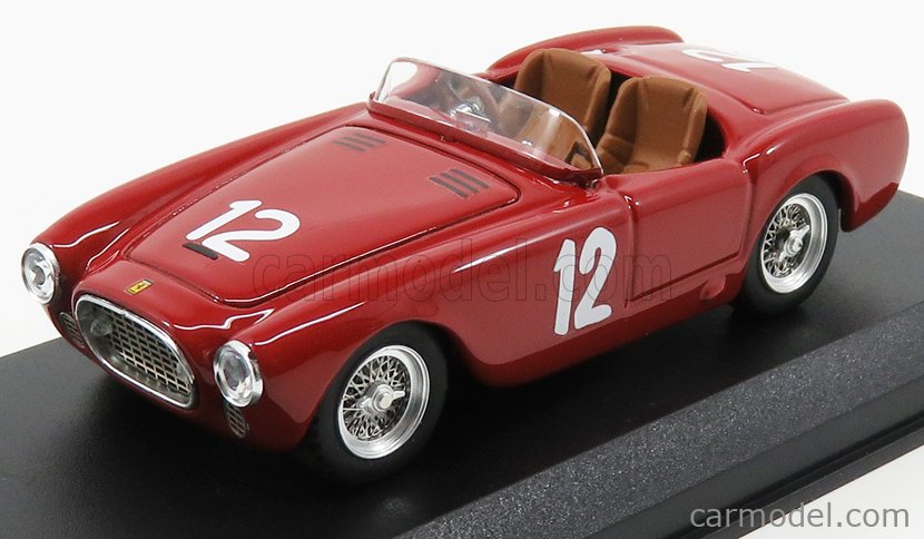 Ferrari 340 MM Red Vignale Spyder 1952 Year 1/43 Scale Diecast Model Sports Car 