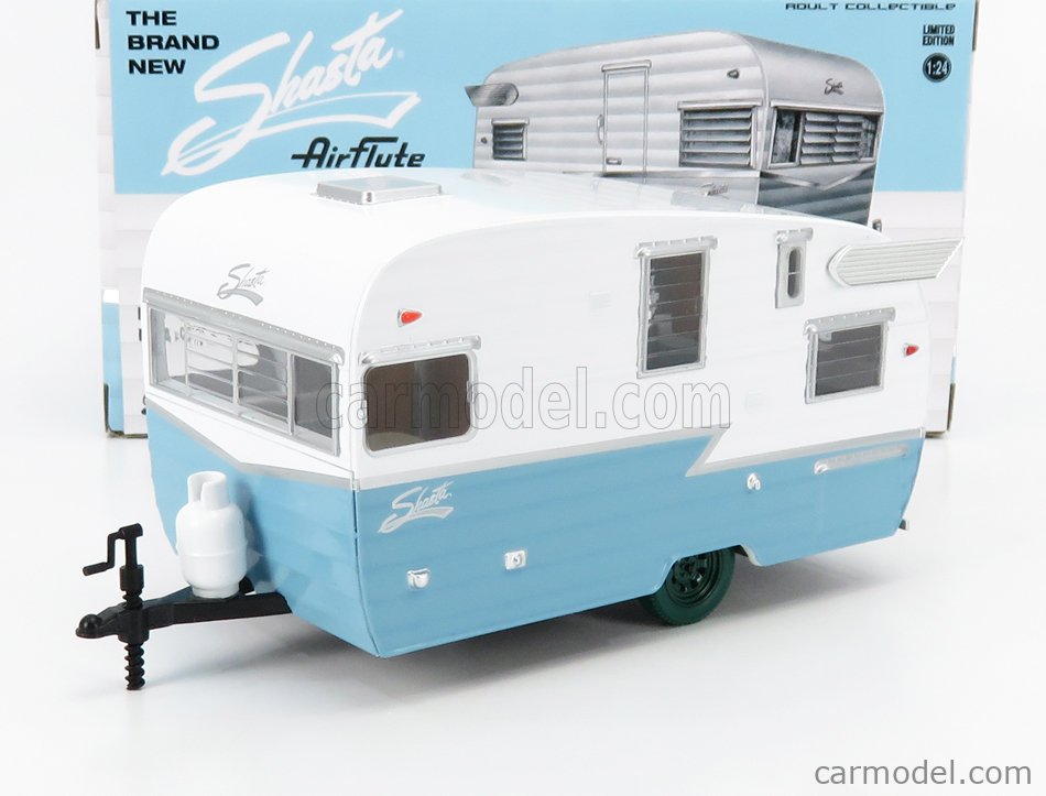 GREENLIGHTシャスタshasta1/24トレーラーミニカー緑