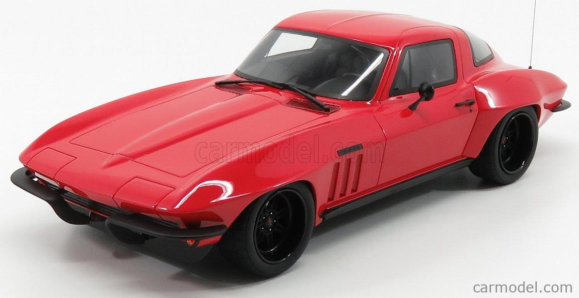 1/18 Maisto 1965 Chevrolet Corvette C2 (Silver) Diecast Car