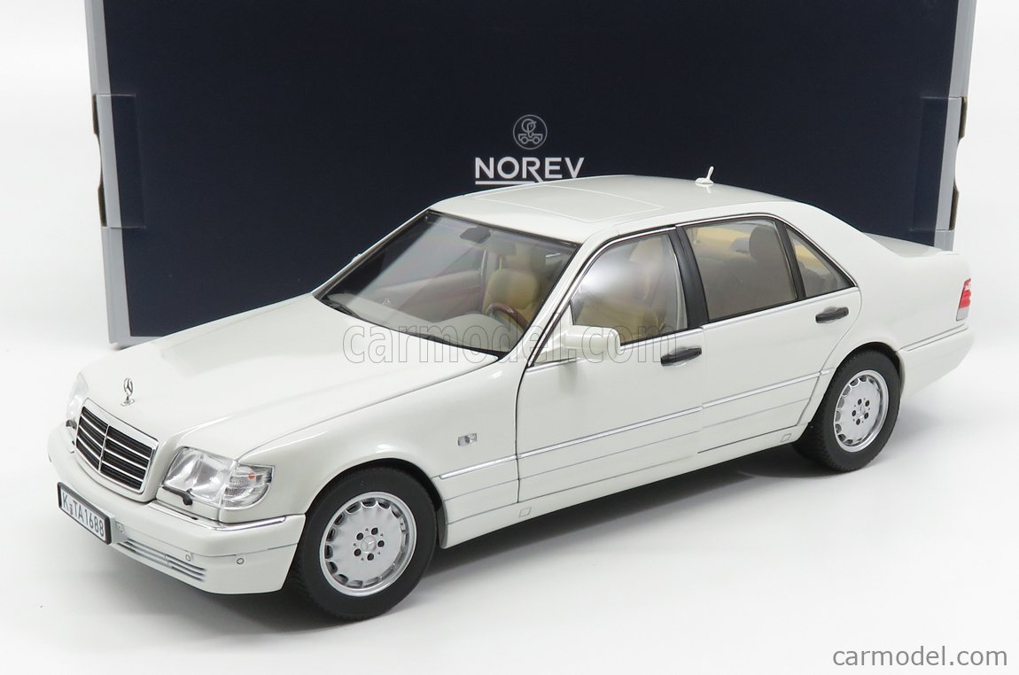 NOREV 183720 Scale 1/18 | MERCEDES BENZ S-CLASS S600 (W140) 1997 WHITE