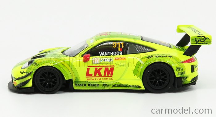 Miniature Spark Porsche 991 GT3 R Manthey N°912, 24h Nürburgring 2016, échelle 1/43