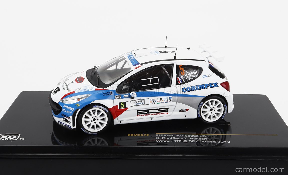 PEUGEOT 207 S2000 RALLYE DE FINLANDE 2009 SHAYMIEV IXO RAM394 1:43