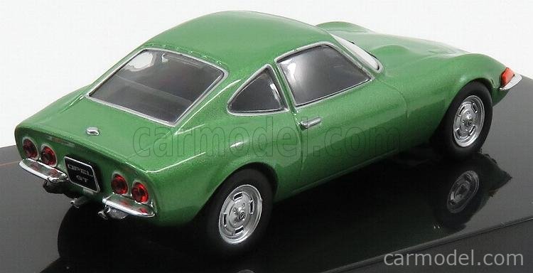 Opel GT 1969 green metallic diecast model car IXOCLC318N IXO 1:43