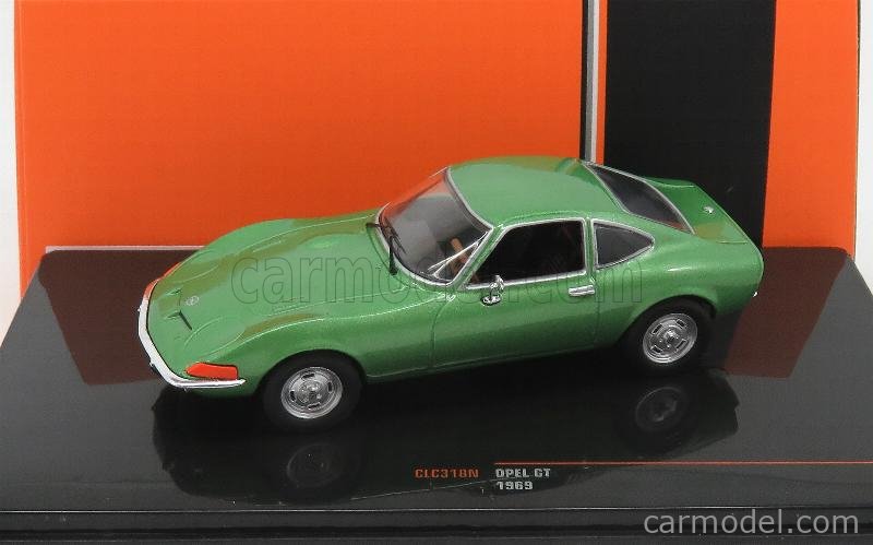 1:43 Art CLC318N IXO Opel GT Año 1969 Verde Metálico Verde 