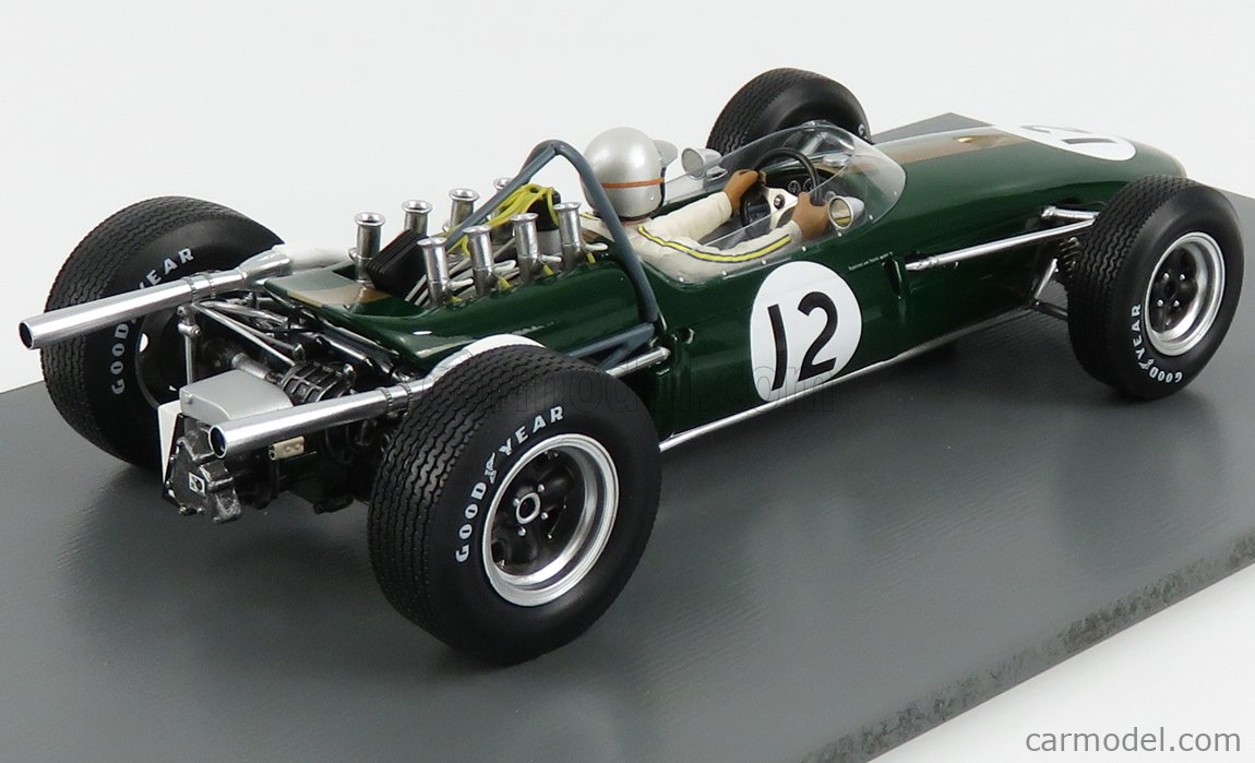 Brabham BT19 Repco Jack Brabham Formel 1 Frankreich 1966 1:18 Spark 18S505 NEU 