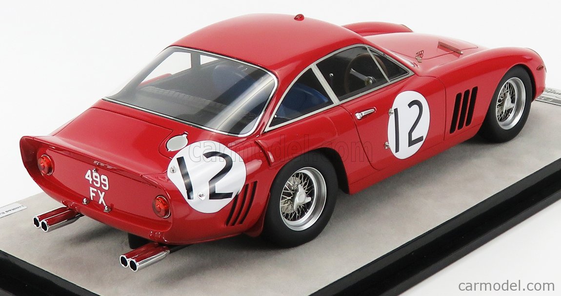 Tecnomodel Ferrari 330 Lmb 4.0l V12 Team North American Racing N.a.r.t. N 26 24h Le Mans 1963 Masten Gregory David Piper 1 43 Red Tecnomodel Ferrari 330 Lmb 4.0l V12 Team North American Racing N.a.r.t. N 26 24h Le Mans 1963 Masten Gregory David Piper 1 43 Red