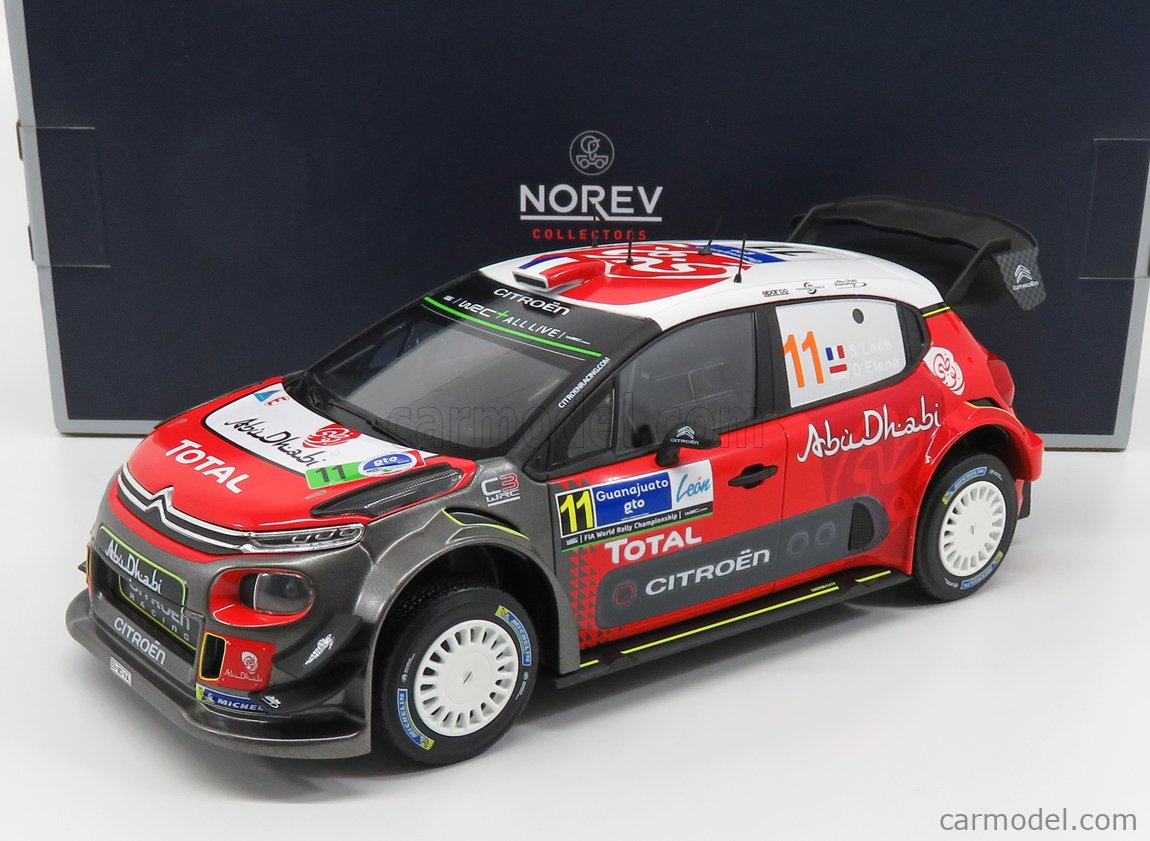 NOREV 181638 Masstab: 1/18 | CITROEN C3 WRC ABU DHABI N 11 RALLY MEXICO ...