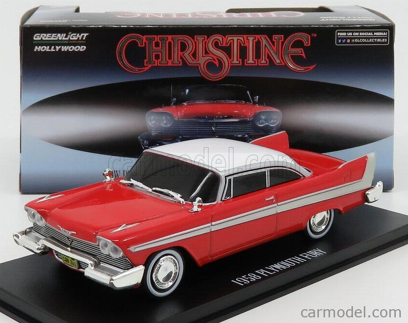 Greenlight 86575 1/43 Christine 1983 1958 Plymouth Fury Evil version 
