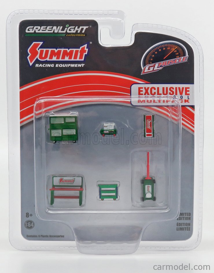 Officina Garage VP Racing 1:64 Green Light GL57103 – Modellino Espositore In Plastica Arancione