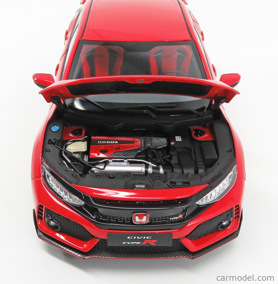 LCD-MODEL LCD18005RE Scale 1/18  HONDA CIVIC TYPE-R (FK8) 2017 RED