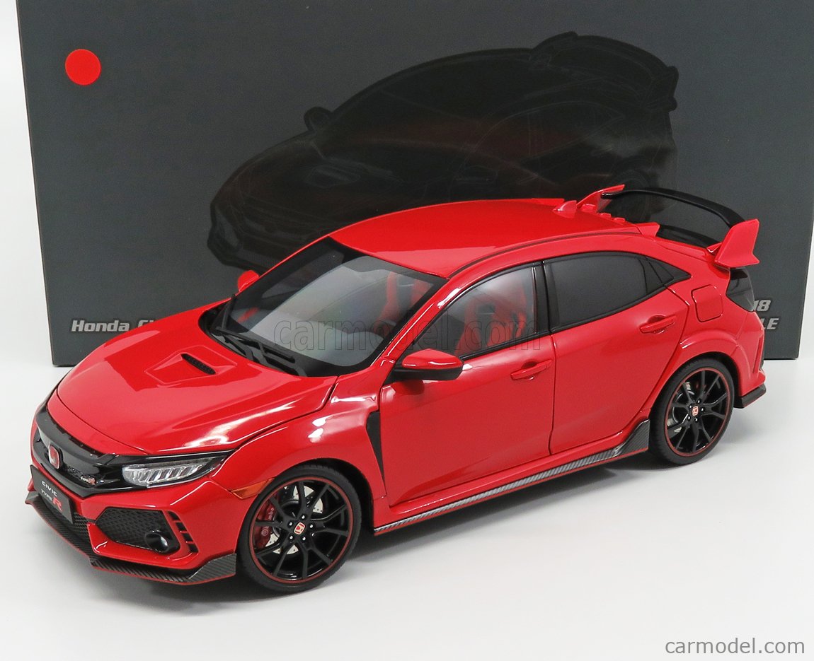 LCD-MODEL LCD18005RE Scale 1/18  HONDA CIVIC TYPE-R (FK8) 2017 RED