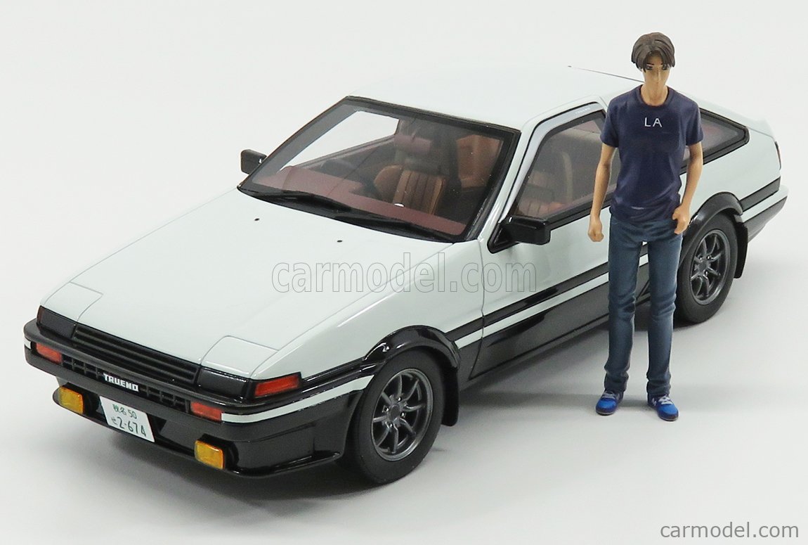 Details about   Kyosho Resin 1/18 Initial D Toyota Sprinter Trueno AE86 w/ figure KSR18D01 