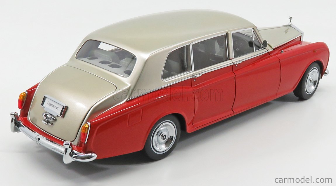 Kyosho 1/18 Scale 08905RLB -1968 Rolls Royce Phantom VI - Red