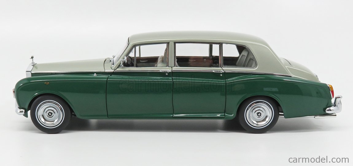 KYOSHO 08905GRS Scale 1/18 | ROLLS ROYCE PHANTOM VI EWB 1968 GREEN SILVER