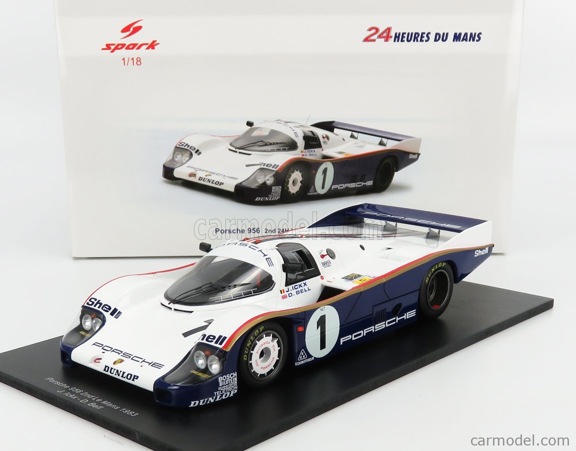 Miniature Spark S0924 Porsche 962 C Rothmans N°2 – Le Mans 1986, échelle 1/43