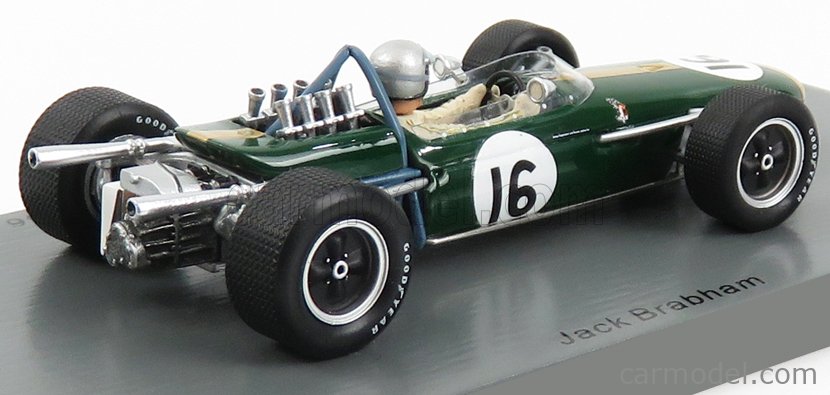 Jack Brabham 1/43 Scale Spark S7114 Brabham BT19 Dutch GP 1966 World Champion 