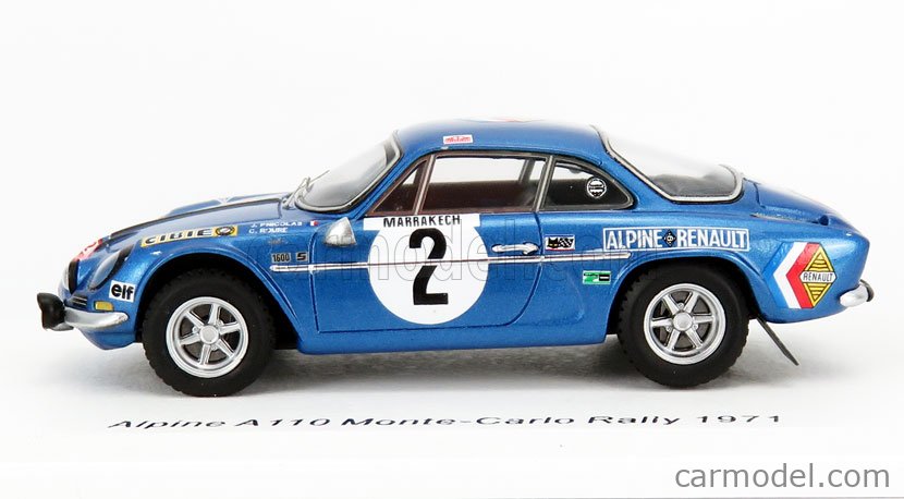 ALPINE A110 1600S 29° Rallye Monte Carlo 1971 Jean-Pierre Nicolas Spark S6108 EUR 65,00 - FR
