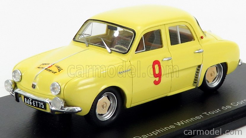 SPARK-MODEL S5208 Scale 1/43 | RENAULT DAUPHINE N 9 WINNER RALLY TOUR ...