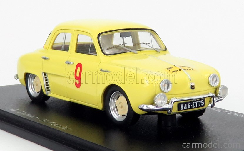 SPARKMODEL S5208 Scale 1/43 RENAULT DAUPHINE N 9 WINNER RALLY TOUR