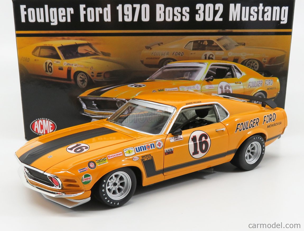 FORD USA - MUSTANG BOSS 302 COUPE N 16 TRANS-AM 1970 G.FOLLMER