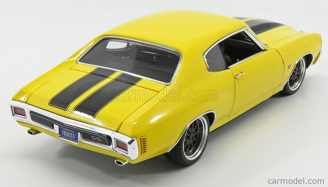 ACME 1/18 – 1970 Chevrolet Chevelle Street Fighter Yellow/Black – Modèle Réduit Diecast