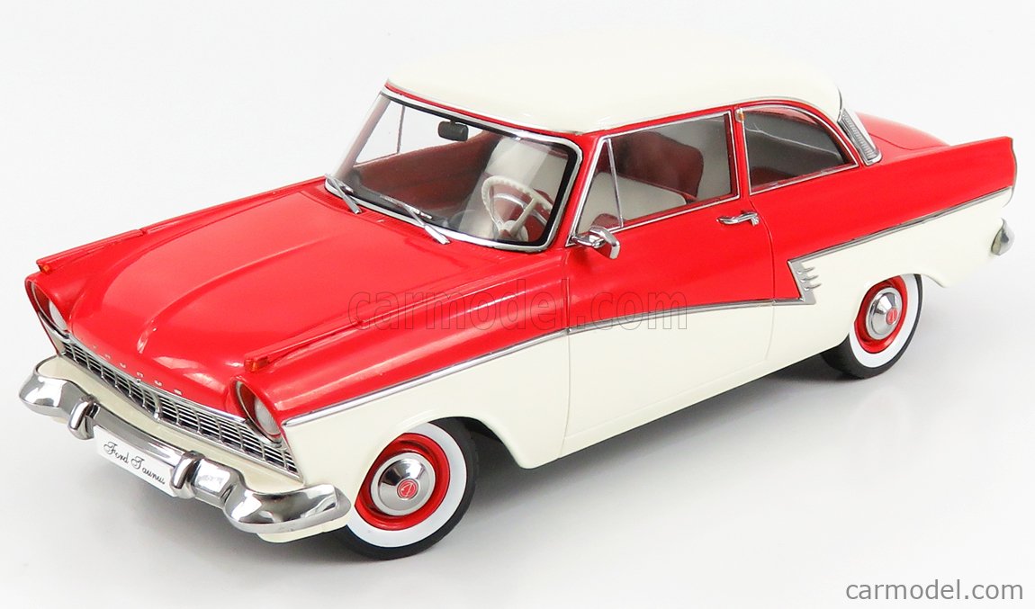 KK-SCALE KKDC180271 Scale 1/18  FORD ENGLAND TAUNUS 17M P2 1957 RED WHITE