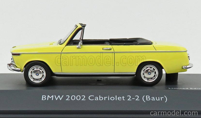 #450908500 roadster BMW 2002 convertible-amarillo 09085 - 1:43