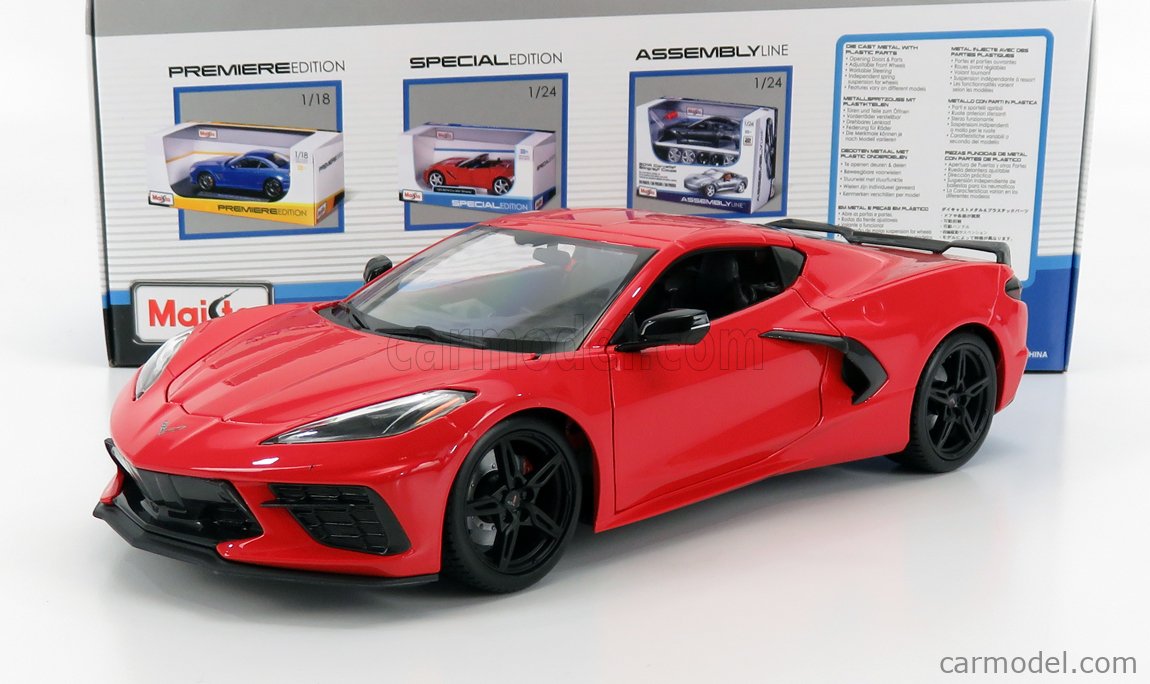 MAISTO 31447R Scale 1/18 | CHEVROLET CORVETTE STINGRAY 2020 RED