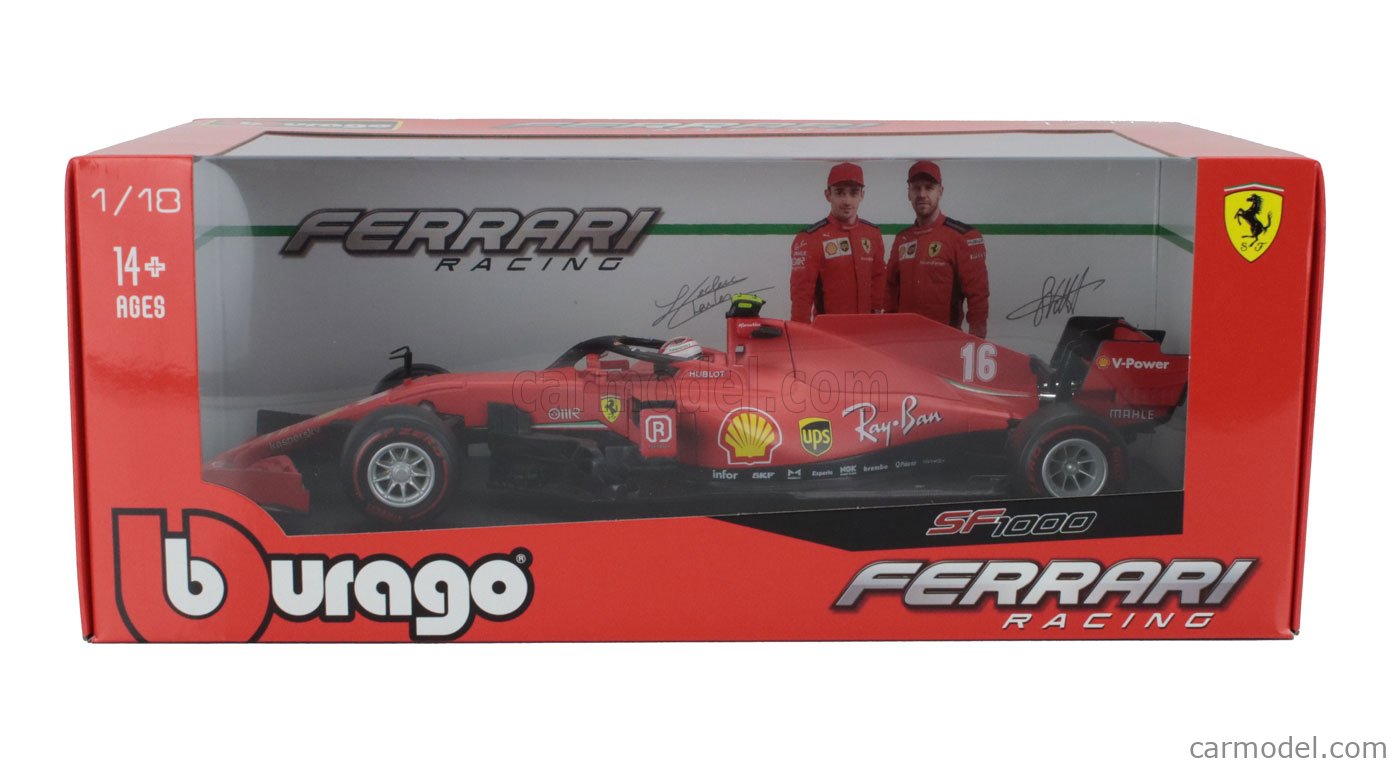 BURAGO 18-16808LR Scale 1/18 | FERRARI F1 SF1000 TEAM