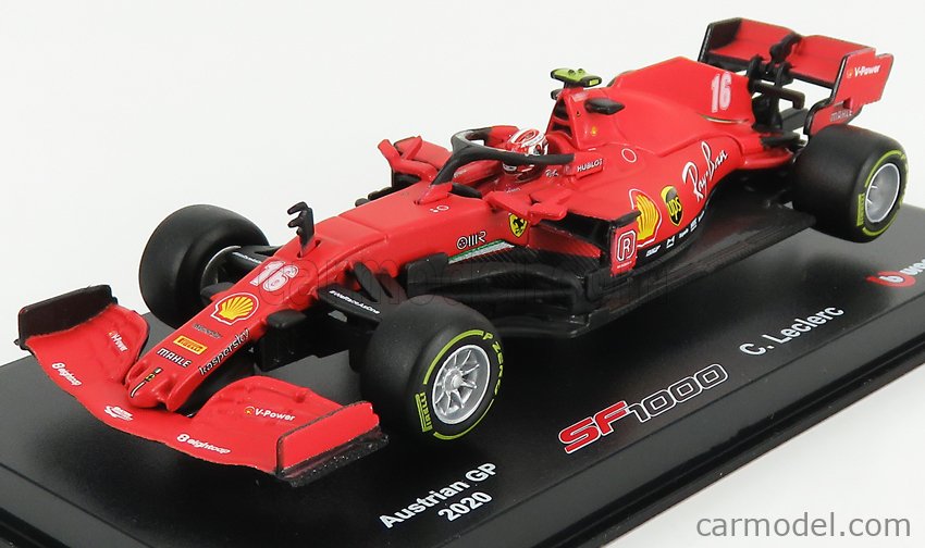 1/18 Ferrari SF1000 Austrian GP 2020 F1 #16 BBURAGO 16808 Diecast Model Car Red 