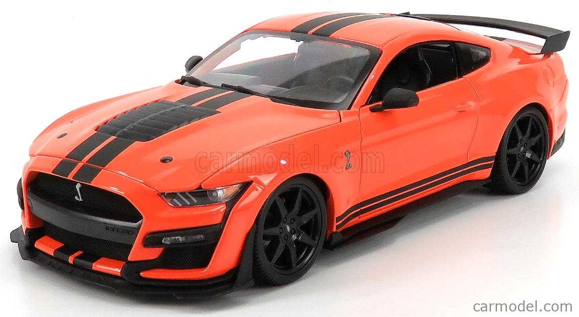 MAISTO 31388OR Escala 1/18  FORD USA MUSTANG SHELBY GT500 COUPE 2020 ORANGE