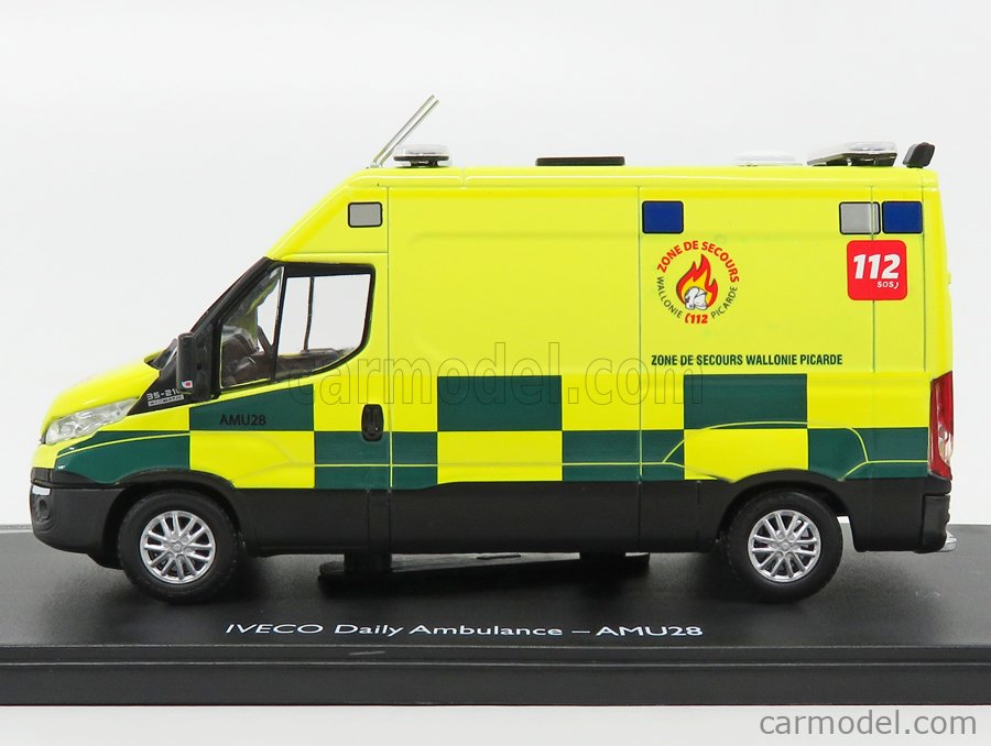 Eligor 116665-iveco dayly ambulance amu28 wallonia picardie 1/43 