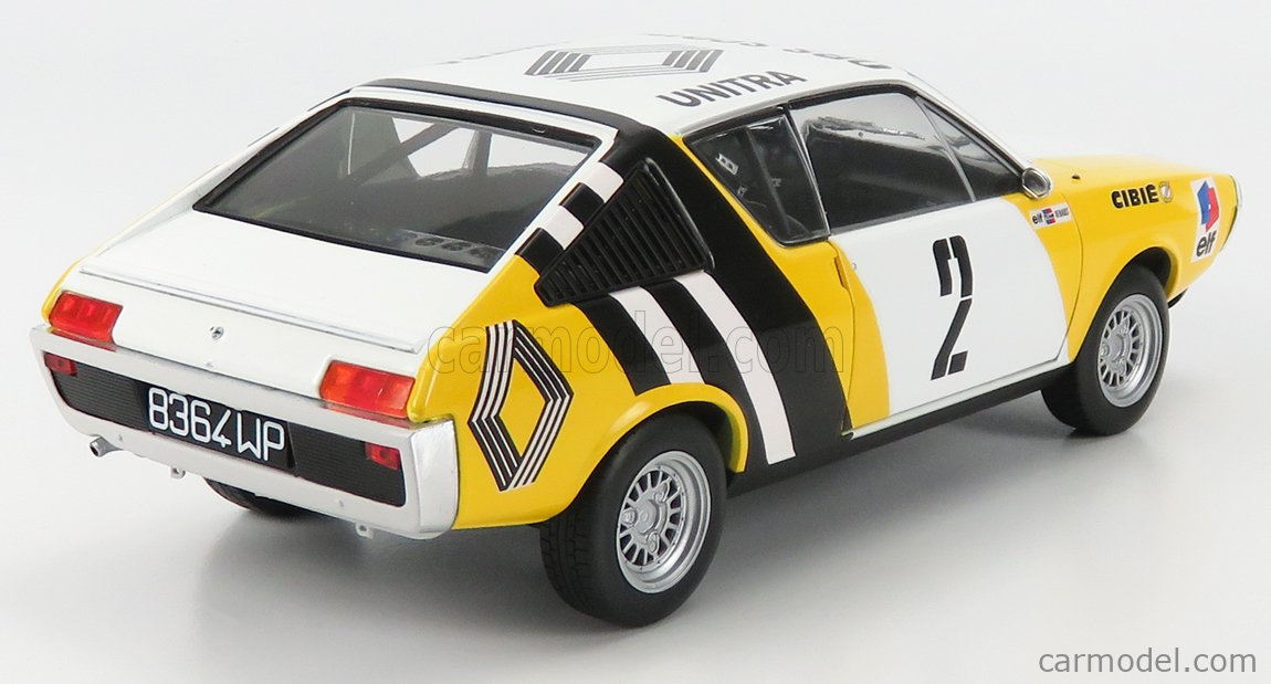 SOLIDO 1803702 Scale 1/18 | RENAULT R17 N 2 RALLY HIVERS RUSSE 1976 B ...