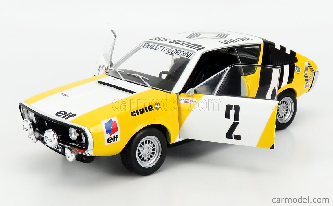 SOLIDO 1803702 Scale 1/18 | RENAULT R17 N 2 RALLY HIVERS RUSSE 1976 B ...