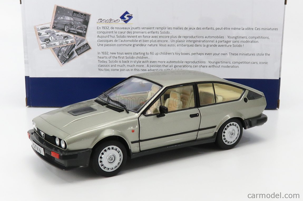 Alfa Romeo GTV Alfa good Silver 1984 1:18 Scale Solido 1802304