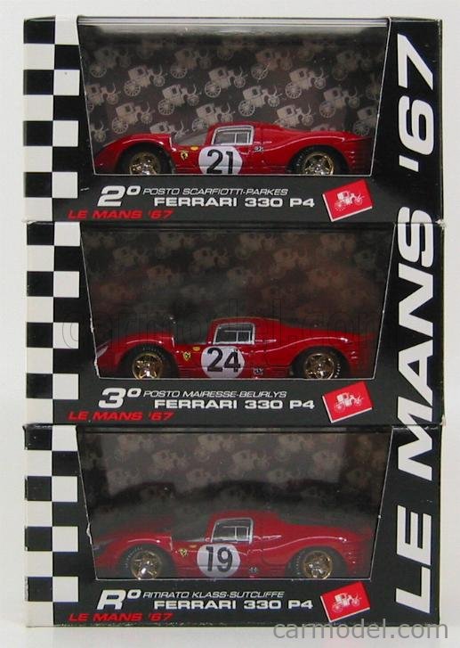 BRUMM S029-030-031 Scale 1/43 | FERRARI 3 X FERRARI 330 P4 24h LE