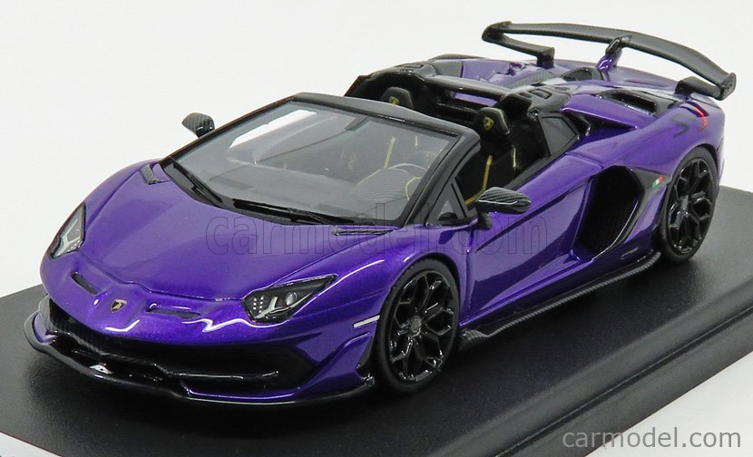 LOOKSMART LS501G Scale 1/43 | LAMBORGHINI AVENTADOR SVJ ROADSTER 2019 VIOLA  PASIFAE - PURPLE MET