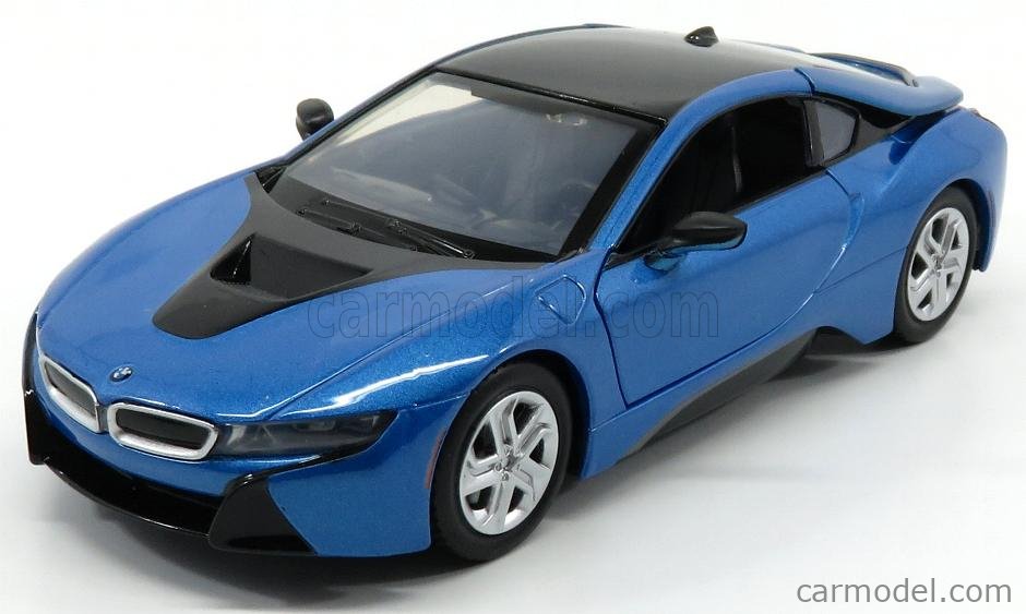 2018 BMW I8 Coupe Die-cast Car 1:24 Motormax 8 inch Blue 79359 