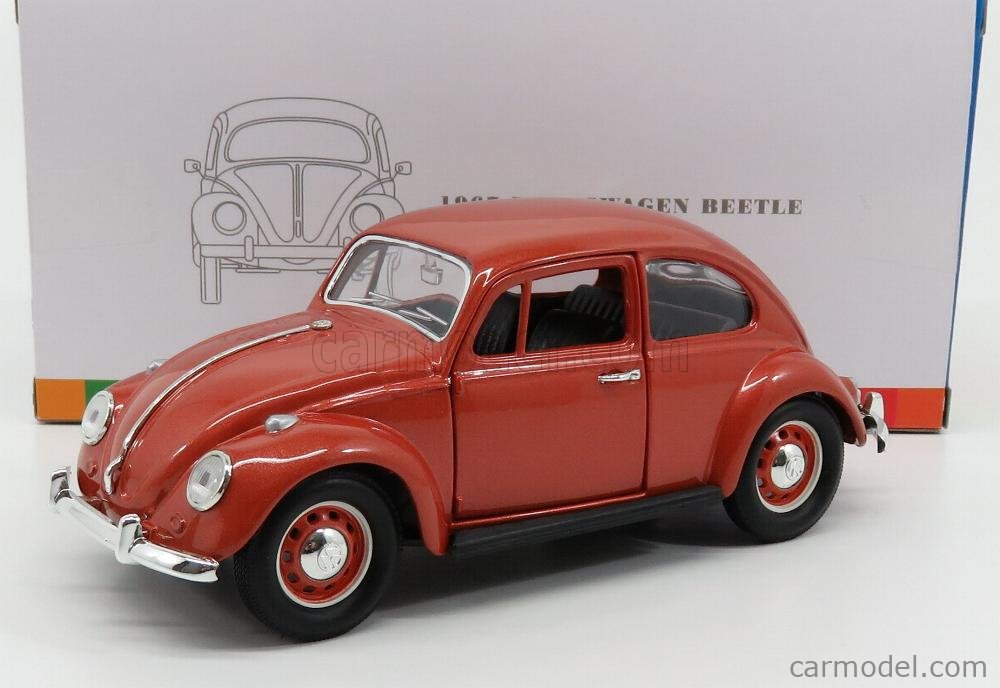 1967 Model Lucky DIE CAST 1: 24 VW Beetle Model Car, Orange