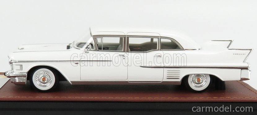 Details about   1958 Cadillac Fleetwood 75 Limousine White in 1:43 Scale By GLM 