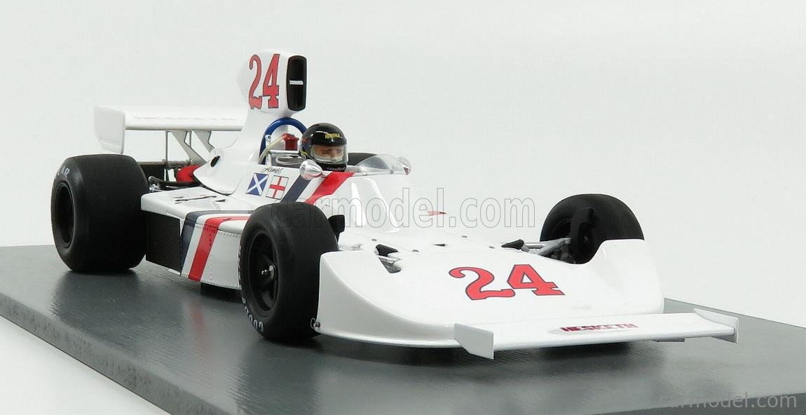 SPARK-MODEL 18S406 Scale 1/18 | HESKETH F1 308 N 24 WINNER NETHERLANDS GP  1975 J.HUNT WHITE