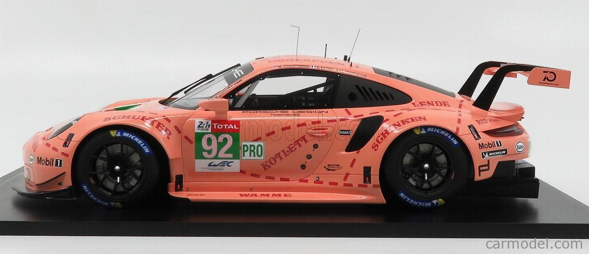 【MINICHAMPS】Porsche 911 RSR #92 24H 2018 Spark 1/18 Scale 18S819 - Porsche 911 RSR-19 #92 24hr Le
