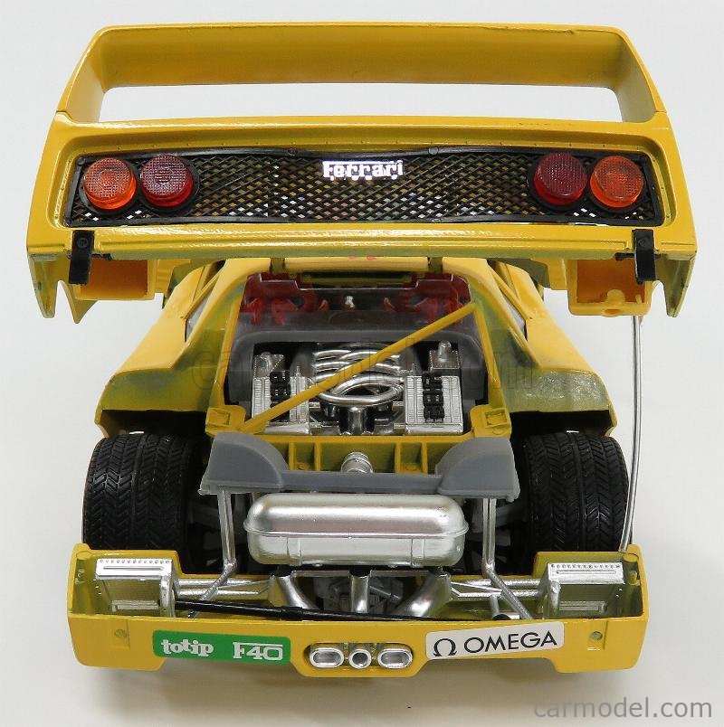 Burago 1/18 Ferrari F40 1987 - Diecast 3022 - Blanche Bandes - Modèle Réduit Collection