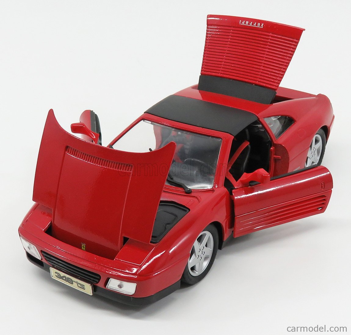 MAISTO 98887R Scale 1/18 | FERRARI 348TS SPIDER CLOSED 1990 RED BLACK